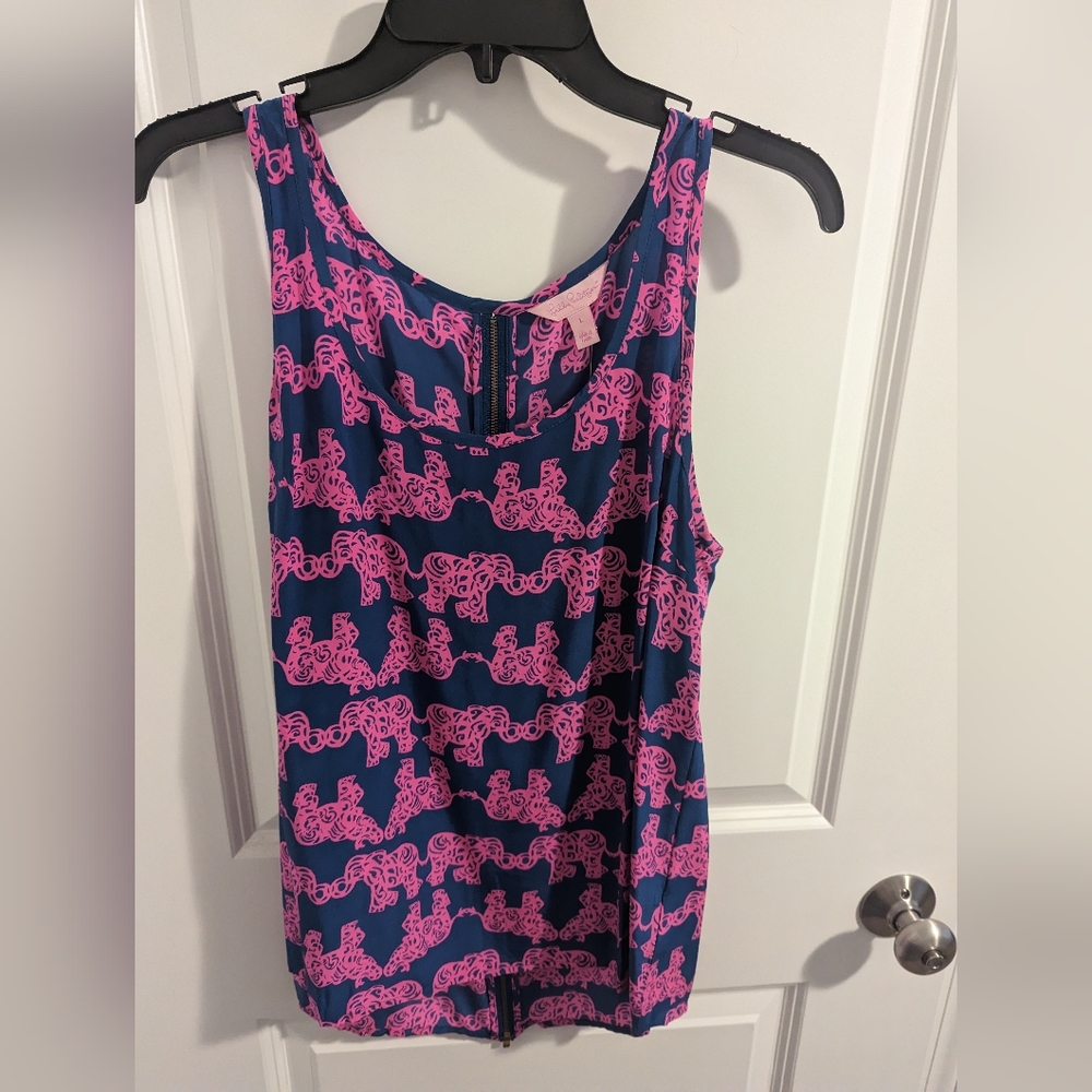 NWT Lilly Pulitzer elephant print tank top
